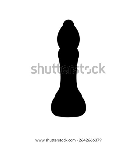 Simple vector icon chess, elephant