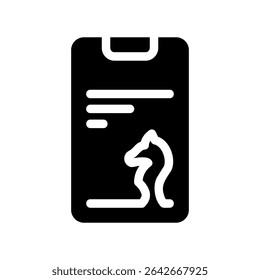Simple vector icon chess game recordings