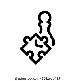 Simple vector icon chess, pawn