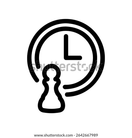 Simple vector icon chess, pawness