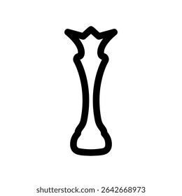 Simple vector icon chess queen