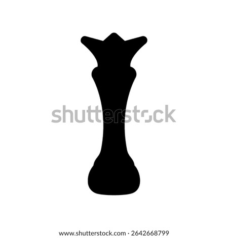Simple vector icon chess queen
