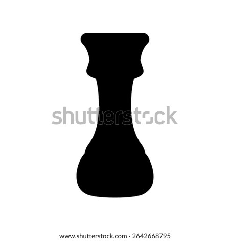 Simple vector icon chess, rook