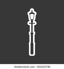 Simple vector icon: city lantern