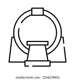 simple vector icon computed tomography, medical examination, icon for medical website, doodle and sketsh,hospital 
