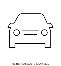simple vector icon design Car side view