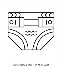 simple vector icon design for diapers