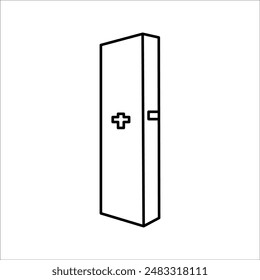 simple vector icon design for first aid box