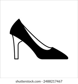 simple vector icon design of heels