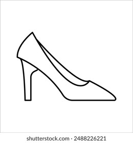 simple vector icon design of heels