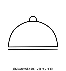 Simple vector icon design for mobile food cover