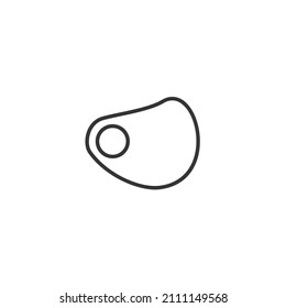 simple vector icon Dust mask editable. isolated on white background. 