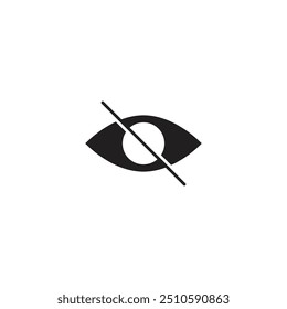 Simple vector icon of an eye, symbolizing concepts such as vision, perception, and awareness