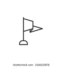 simple vector icon flag editable. isolated on white background. 