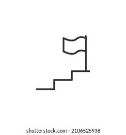 simple vector icon flag editable. isolated on white background. 