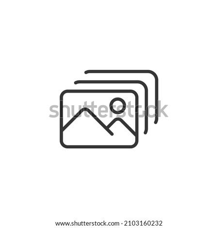 simple vector icon Gallery editable. isolated on white background.