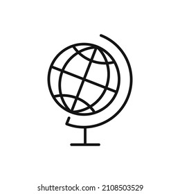 Simple vector icon of globe. symbols and sign. globe vector icon for editing. isolated vector illustration of globe