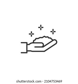 einfaches Vektorsymbol Goldmine editierbar. einzeln auf weißem Hintergrund. 