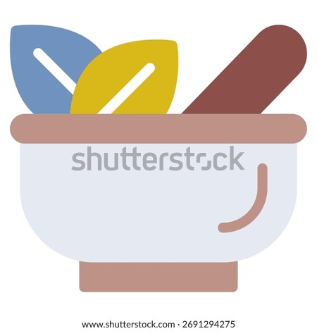 Simple vector icon of a green leaf representing natural remedies.