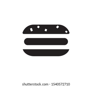 simple vector icon, with hamburger shape