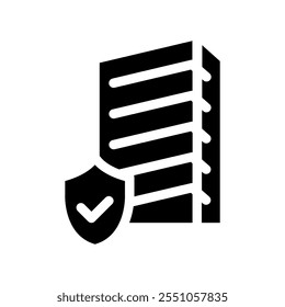 Simple vector icon home insurance