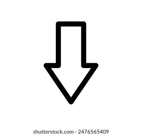 Illustration simple  Image vectorielle d'une flèche.