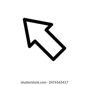 Illustration simple  Image vectorielle d'une flèche.