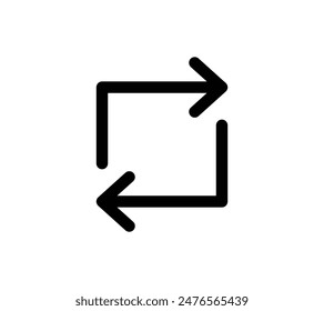 Illustration simple  Image vectorielle d'une flèche.