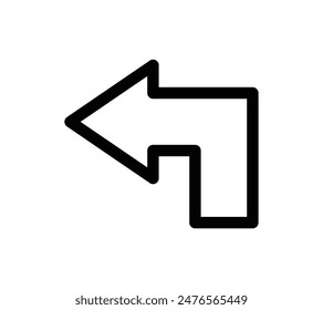 A simple vector icon illustration of an arrow.