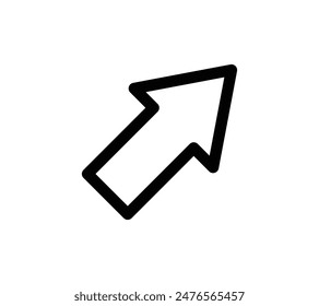 A simple vector icon illustration of an arrow.