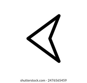 Illustration simple  Image vectorielle d'une flèche.