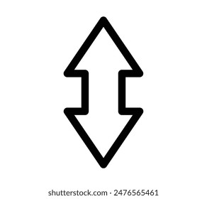 Illustration simple  Image vectorielle d'une flèche.