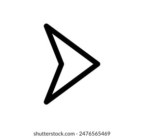 Illustration simple  Image vectorielle d'une flèche.
