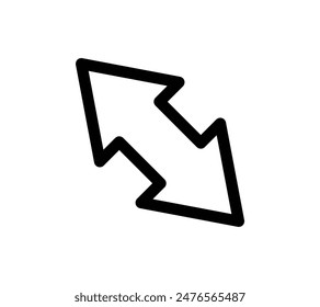 Illustration simple  Image vectorielle d'une flèche.