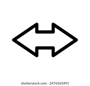 Illustration simple  Image vectorielle d'une flèche.