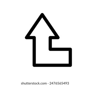 A simple vector icon illustration of an arrow.