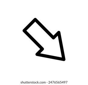 A simple vector icon illustration of an arrow.