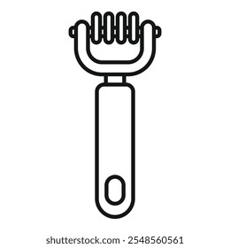 Simple vector icon of a kitchen utensil for easily grating cheese or vegetables