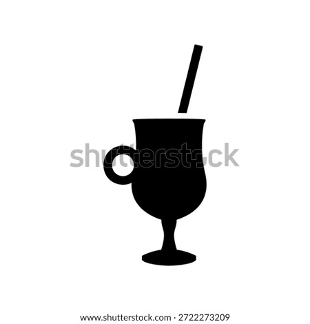 Simple vector icon latte cup
