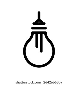 Lâmpada de ícone de vetor simples