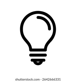 Simple vector icon light bulb