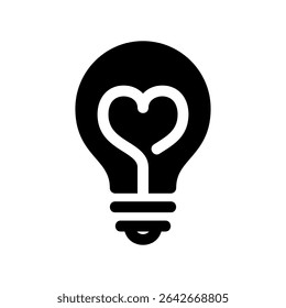 Lâmpada de ícone de vetor simples