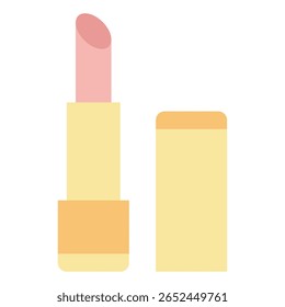 Simples ícone vetorial de um tubo de bálsamo labial.
