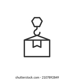 simple vector icon load editable. isolated on white background.