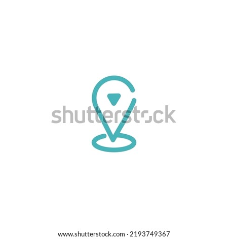 simple vector icon of location poin