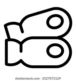 Icono de Vector simple de binoculares militares, perfecto para el Web y la impresión