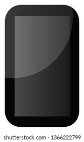 Vetor simples ícone de um telefone celular no fundo branco
