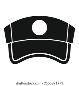 Simple vector icon of a nurse hat, representing healthcare professionals and medical settings