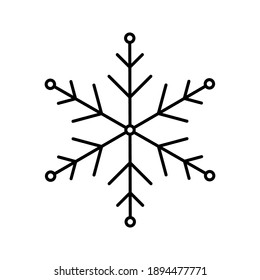 Simple vector icon on the theme of snow removal. The snowflake icon is presented