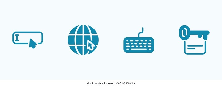 Simple vector icon on a theme Internet queries and information search